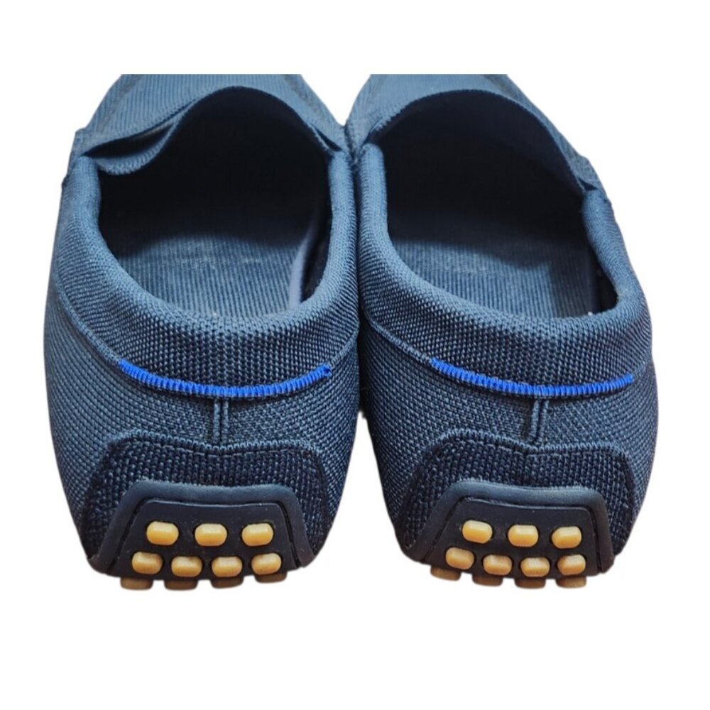 Rothy’s Men’s 12.5 Blue Slip-On Driving Loafers Recycled Knit Rubber Sole Shoes - Picture 7 of 14